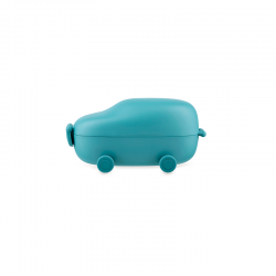 Two-Compartment Snack Box Light Blue - Food a Porter - Alessi