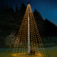 Árvore de Natal Flag Pole 480 Leds - Top-Line Preto - Sirius SIRIUS SR50730