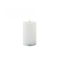 Rechargeable Led Candle Ø7,5x12,5cm White - Sille - Sirius SIRIUS SR80621