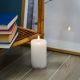 Rechargeable Led Candle Ø7,5x12,5cm White - Sille - Sirius SIRIUS SR80621