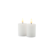 Set of 2 Mini Rechargeable Candles 6,5cm White - Sille - Sirius SIRIUS SR80650