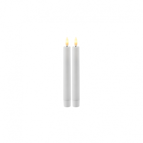 Set of 2 Midi Rechargeable Candles White - Sille - Sirius SIRIUS SR80655