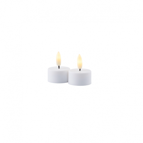 Set of 2 Tealight Rechargeable Candles White - Sille - Sirius SIRIUS SR80670