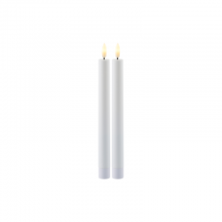Set of 2 Tall Rechargeable Candles White - Sille - Sirius SIRIUS SR80680