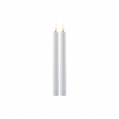 Set of 2 Tall Rechargeable Candles White - Sille - Sirius SIRIUS SR80680