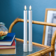 Set of 2 Tall Rechargeable Candles White - Sille - Sirius SIRIUS SR80680