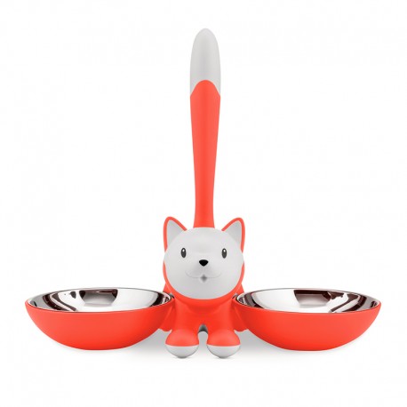 Comedero Duplo Gato Rojo - Tigrito - A Di Alessi A DI ALESSI AALEAMMI09RO