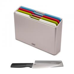 4-piece Chopping Board Set with Chef's Knife Multicolour - Joseph Joseph JOSEPH JOSEPH JJ98995