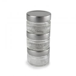 Set of 3 Empty Pepper Jars - Maestro Transparent - Peugeot Saveurs