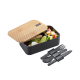 Lunch Box Black - Enviro Black And Bamboo - Gefu GEFU GF12376