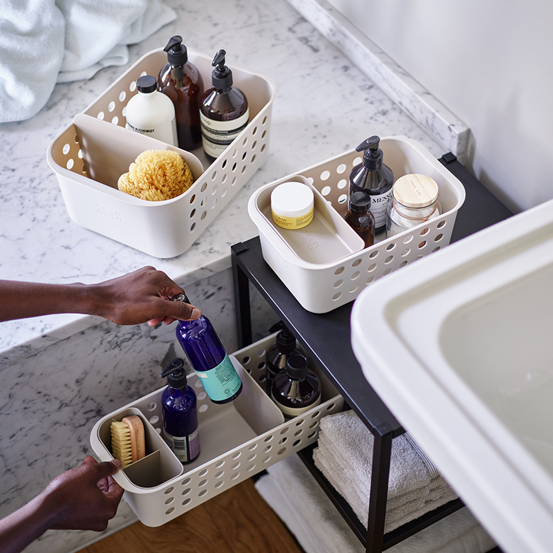 EasyStore™ Bathroom Storage Caddy - Ecru