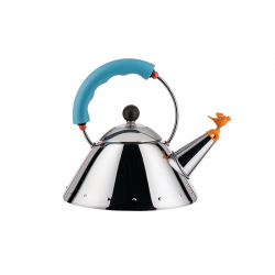 Kettle Small Bird-Shaped Whistle Blue - 9093 - Alessi