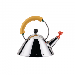 Kettle Small Bird-Shaped Whistle Yellow - 9093 - Alessi