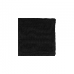 Set of 2 Cotton Knitted Cloth Black - Textil - Asa Selection