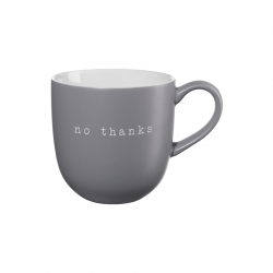 Mug 'No Thanks' 350ml - Hey! Grey - Asa Selection ASA SELECTION ASA17066277