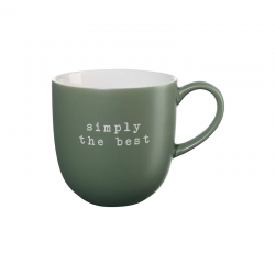 Mug 'Simply the Best' 350ml - Hey! Green - Asa Selection ASA SELECTION ASA17067277