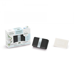 Scented Car Diffuser and Refill - White Cotton Black - Esteban Parfums