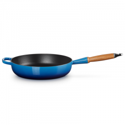 Cast Iron Sauté Pan with Wooden Handle 28cm - Azure Blue - Le Creuset LE CREUSET LC20259282200422