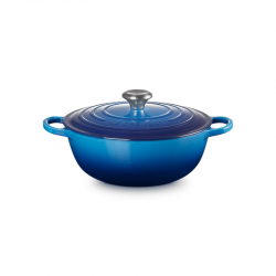 Cast Iron Soup Pot 26cm - Azure Blue - Le Creuset