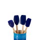 Bote y Juego 4 Espátulas - Azure Azul - Le Creuset LE CREUSET LC91057001220000