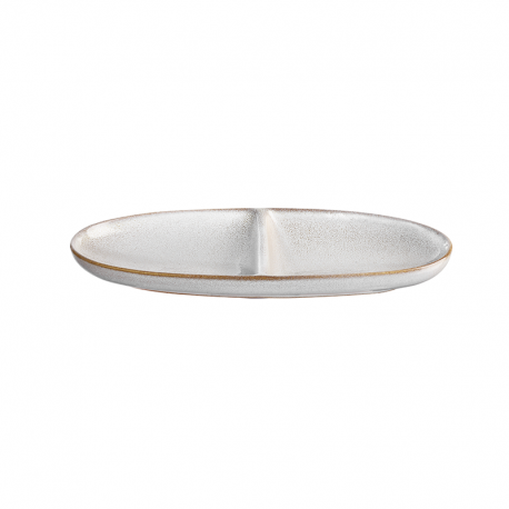 Aperitif Oval Plate 2 Sections 20x10cm Areia – Saisons Sand - Asa Selection ASA SELECTION ASA27122107