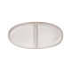 Aperitif Oval Plate 2 Sections 20x10cm Areia – Saisons Sand - Asa Selection ASA SELECTION ASA27122107