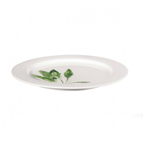 Plate with Rim - Muga Sage White And Green - Asa Selection ASA SELECTION ASA29015085