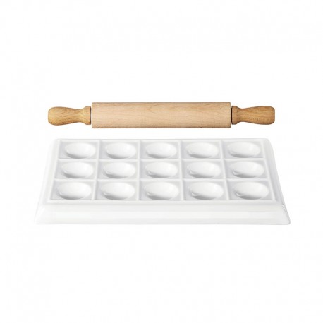 Molde para Raviolis y Rodillo de Pasta – 250ºC Blanco - Asa Selection ASA SELECTION ASA52410017