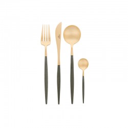 Cutlery Set with 24 Pieces Gold - Goa Black - Asa Selection ASA SELECTION ASA38100950