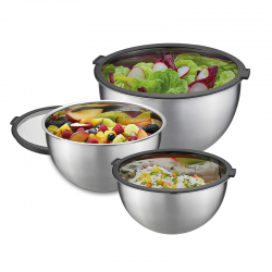 Set of 3 Food Storage Bowls - Mondi Grey - Gefu GEFU GF89430