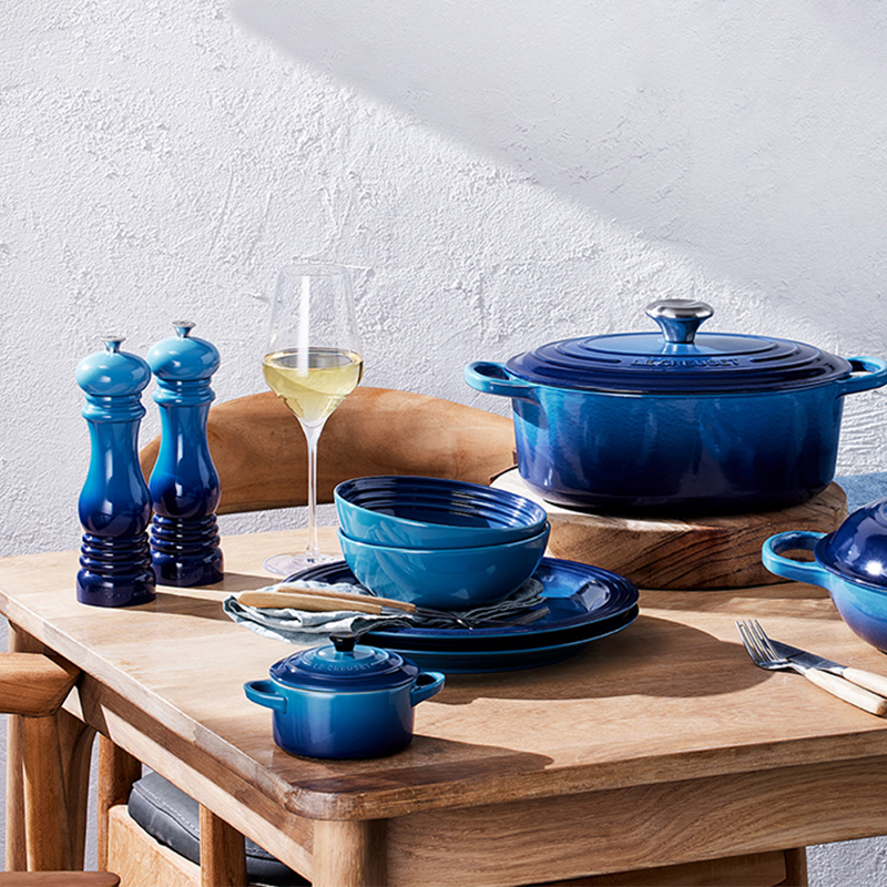 Stoneware Side Plate 22cm - Azure Blue - Le Creuset