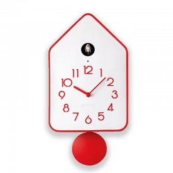QQ Cuckoo Clock with Pendulum Red - HOME - Guzzini