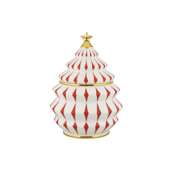 Tarro para Galletas de Porcelana Rojo - Delight - Alessi