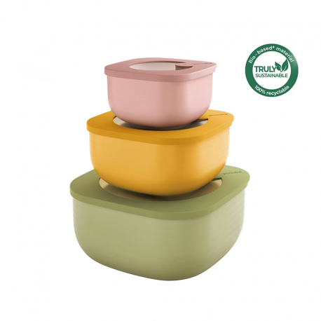 Set of 3 Shallow Airtight Containers Assorted - Eco Store&More - Guzzini GUZZINI GZ17072552