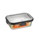 Food Storage Container Rectangular 600ml - Milo Silver - Gefu GEFU GF12752