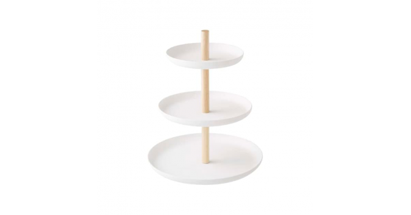 3 Tiered Dessert Stand White Tosca Yamazaki