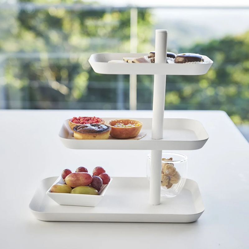 3 Tiered Serving Stand White Tower Yamazaki