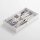 Extendable Cutlery Tray with Slide White - Tower - Yamazaki YAMAZAKI YMZ3382