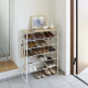 6-Tiered Shoe Rack with Wooden Top Board White - Tower - Yamazaki YAMAZAKI YMZ3369