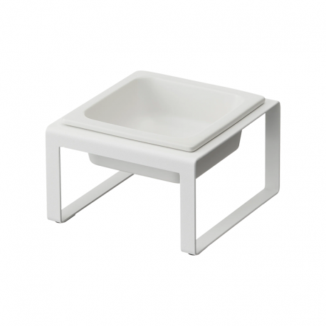 Pet Food Bowl Stand Single White - Tower - Yamazaki YAMAZAKI YMZ5816