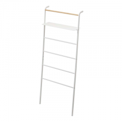 Leaning Ladder Hanger With Shelf White - Tower - Yamazaki