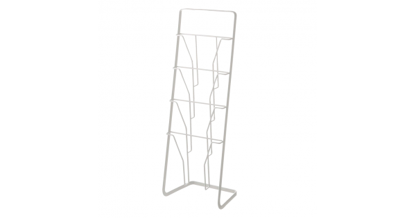 Magazine Rack with 4 Pockets White Tower Yamazaki