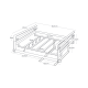 Under-Shelf Multifunctional Rack White - Tosca - Yamazaki YAMAZAKI YMZ3158