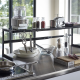 Extendable Kitchen Rack Black - Tower - Yamazaki YAMAZAKI YMZ4481