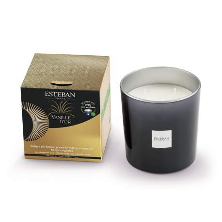 Large Rechargeable Scented Candle 450gr - Vanille d'Or - Esteban Parfums ESTEBAN PARFUMS ESTVAN-013