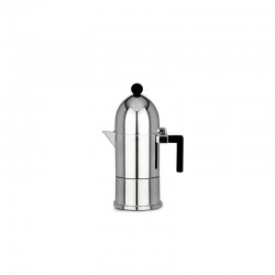 Espresso Coffee Maker 70ml - La Cupola Silver And Black - A Di Alessi