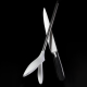 Knife Sharpener - Fioretto Steel And White - Alessi ALESSI ALESGCH03