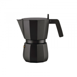 Espresso Coffee Maker 6 Cups Black - Moka - Alessi ALESSI ALESDC06/6B
