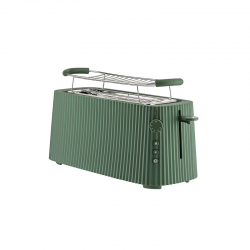 Long Double Compartment Toaster Green - Plissé - Alessi ALESSI ALESMDL15GR