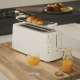 Long Double Compartment Toaster White - Plissé - Alessi ALESSI ALESMDL15W